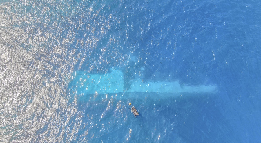 HMNZS Manawanui after sinking